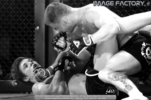2011-05-07 Milano in the cage 0736 Mixed Martial Arts - 81 Kg - Marvin Vettori ITA - Erno Stefko UNG